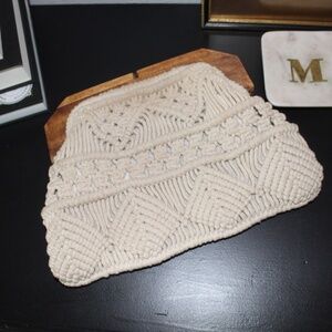 Crochet-style Clutch Bag